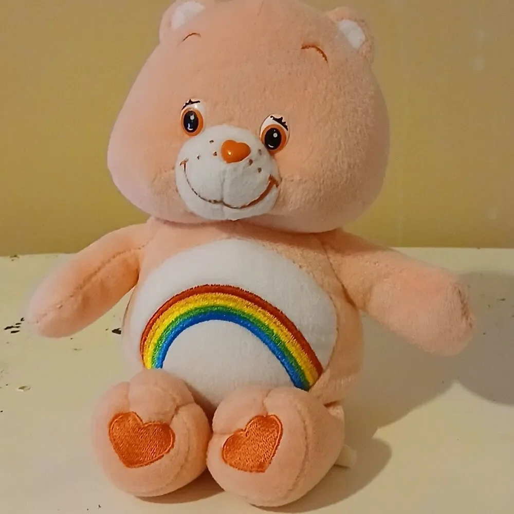 Care Bears Set of 2 Cheer Bears Pink Stuffed Plush Animal Toy Dolls 10